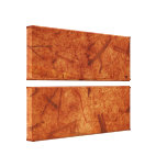 Rusty Brown Banana Paper Wrapped Canvas Print