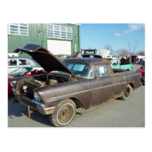 Rusty Brown Truck Postcards