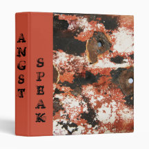 Rusty bullet holes binders