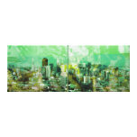 Rusty city stretched canvas prints