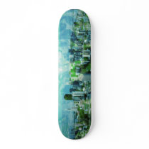 rusty city cyan skate decks