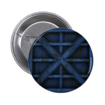 Rusty Container - Blue - Pinback Buttons