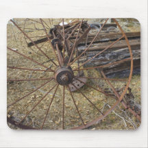 Rusty Hay Raker Mousepads