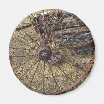 Rusty Hay Raker Refrigerator Magnets