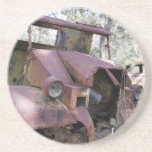 Rusty Junk Yard Cars-  Coaster