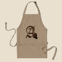 Rusty Knights Initial A aprons
