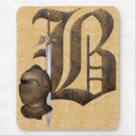 Rusty Knights Initial B Mouse Pads