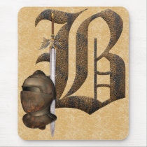 Rusty Knights Initial B mousepads