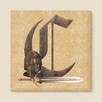 Rusty Knights Initial C magnets