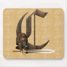 Rusty Knights Initial C Mouse Mat