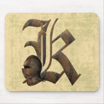 Rusty Knights Initial K mousepads