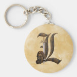 Rusty Knights Initial L Key Chain
