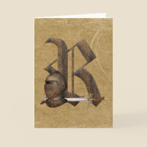 Rusty Knights Initial R cards