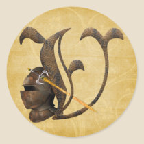 Rusty Knights Initial V stickers