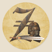 Rusty Knights Initial Z stickers