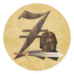 Rusty Knights Initial Z stickers