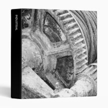Rusty machinery 3 ring binder