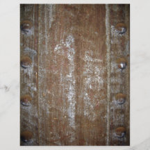 Rusty Metal Plate With Screws Custom Flyer