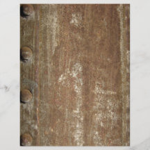 Rusty Metal Plate with screws Flyers