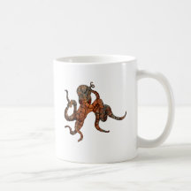Rusty Octopus Coffee Mugs