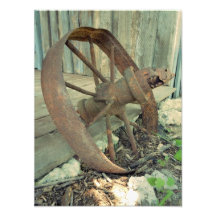 Rusty Old Wheel Photographic Print