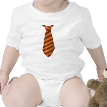 Rusty orange stripe tie for kids tee shirts