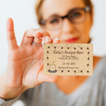 Rusty Stars & Candle Business Card