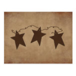 Rusty Stars Recipe Card Postcard
