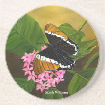 Rusty-tipped Butterfly Costers by Maria Williams Coaster