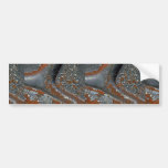 Rusty triangles bumper sticker