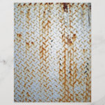 Rusty White Tread Plate Texture Custom Flyer