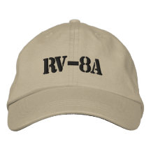 RV-8A EMBROIDERED BASEBALL CAPS