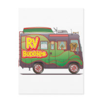 RV Buddies Camper Trailer RV Post Card