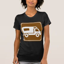 RV Campground Highway Sign Tees