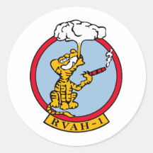 RVAH-1 Cool Tigers Round Stickers