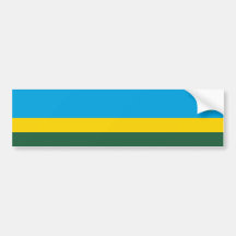 Rwanda/Rwandan Flag Bumper Sticker