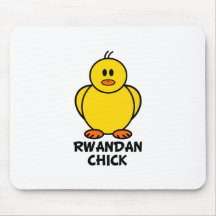 Rwandan Chick Mouse Pads