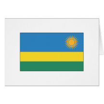Rwandan Flag T-shirts and Gifts Greeting Card