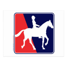 RWB-HORSE-RIDER POSTCARD
