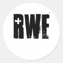 RWE ROUND STICKERS