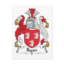 Ryan Family Crest Postcards