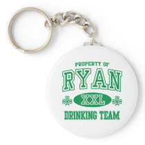 Ryan Irish Drinking Team Key Chain