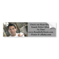 Ryan Kelly Music - Bumper Sticker- White T