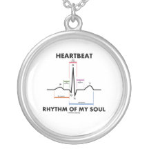 Rythme de battement de coeur de mon âme (ECG/EKG) Colliers