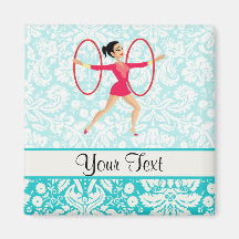 Rythmic Gymnastics Hoops Magnet