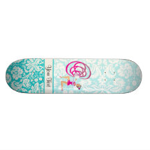 Rythmic Gymnastics Ribbon Skateboard Deck