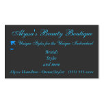 ____'s Beauty Boutique - Turquoise and Dark Grey [ Business Card Templates