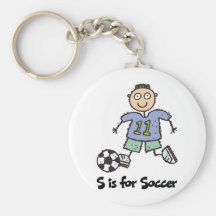 S est pour le football porte-clefs