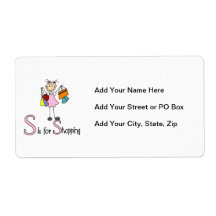 S is for Shopping Personalized Shipping Labels