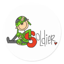S is for Soldier Stickers